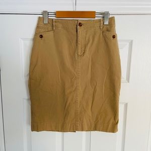 Ralph Lauren Khaki Pencil Skirt